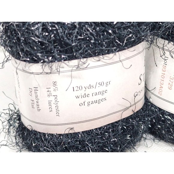 Fizz Stardust Crystal Palace 120yd/50gr Wide Range Of Gauges Poly/Lurex Yarn - Picture 9 of 12